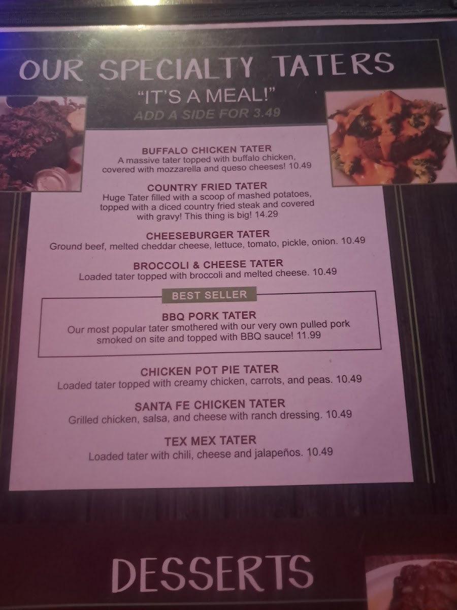 Menu - Tater Patch photo 8